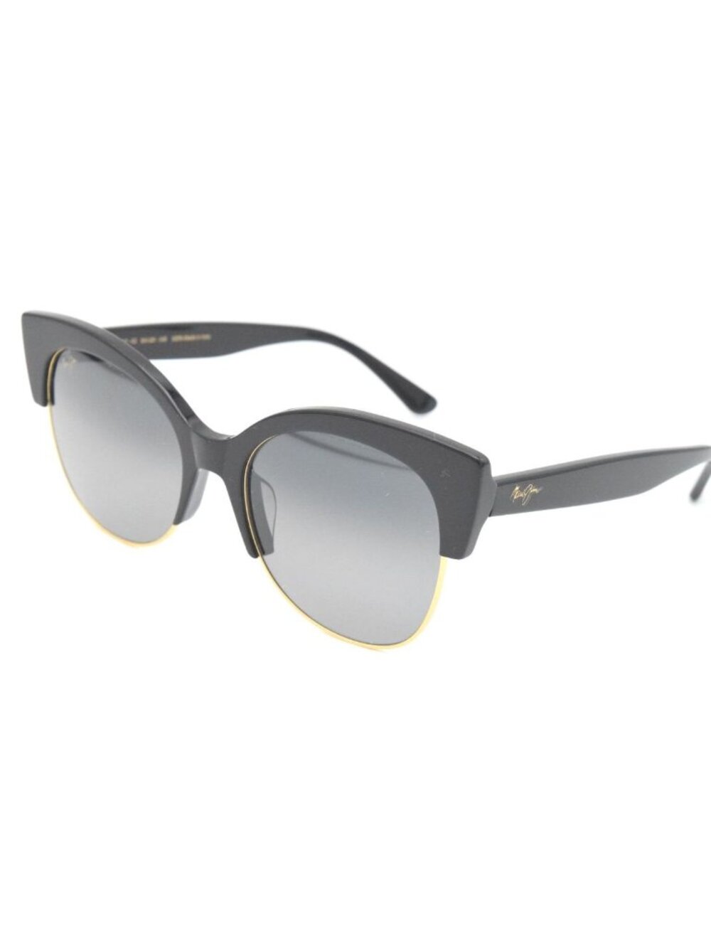 Maui Jim MJ 817-02 Mariposa Black Gloss with Gold / Neutral Grey Polarized Lense